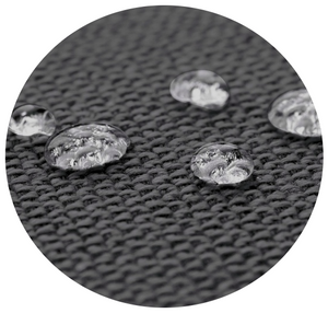 AIO FACTORY Set di cuscini da giardino 120x60x50 cm impermeabili neri