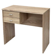 ERMES SCRIVANIA PER UFFICIO IN LEGNO CON 2 CASSETTI 80 X 40X 76 CM ROVERE