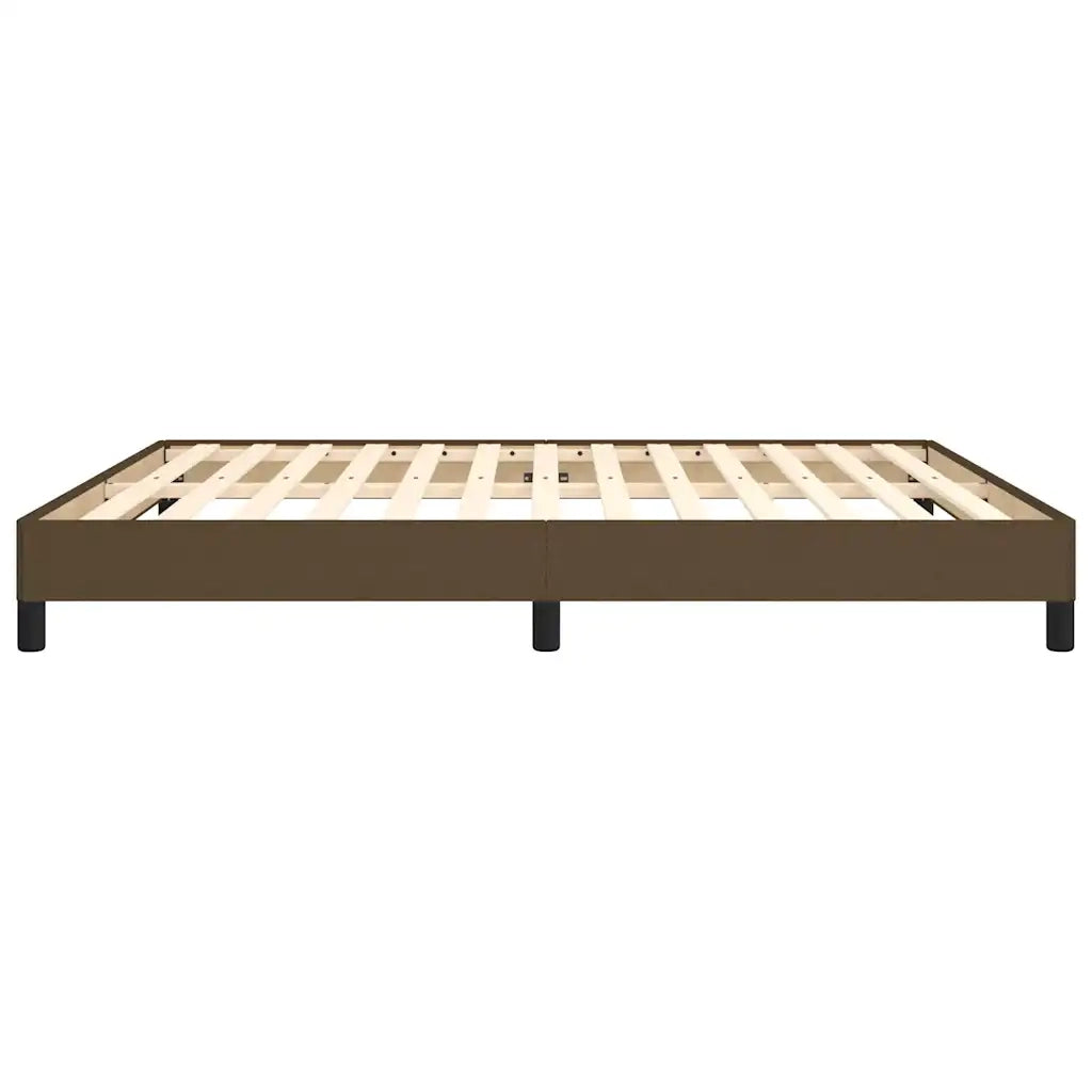 Giroletto senza Materasso Marrone Scuro 180x200 cm Tessuto 346739