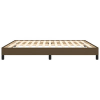 Giroletto senza Materasso Marrone Scuro 180x200 cm Tessuto 346739