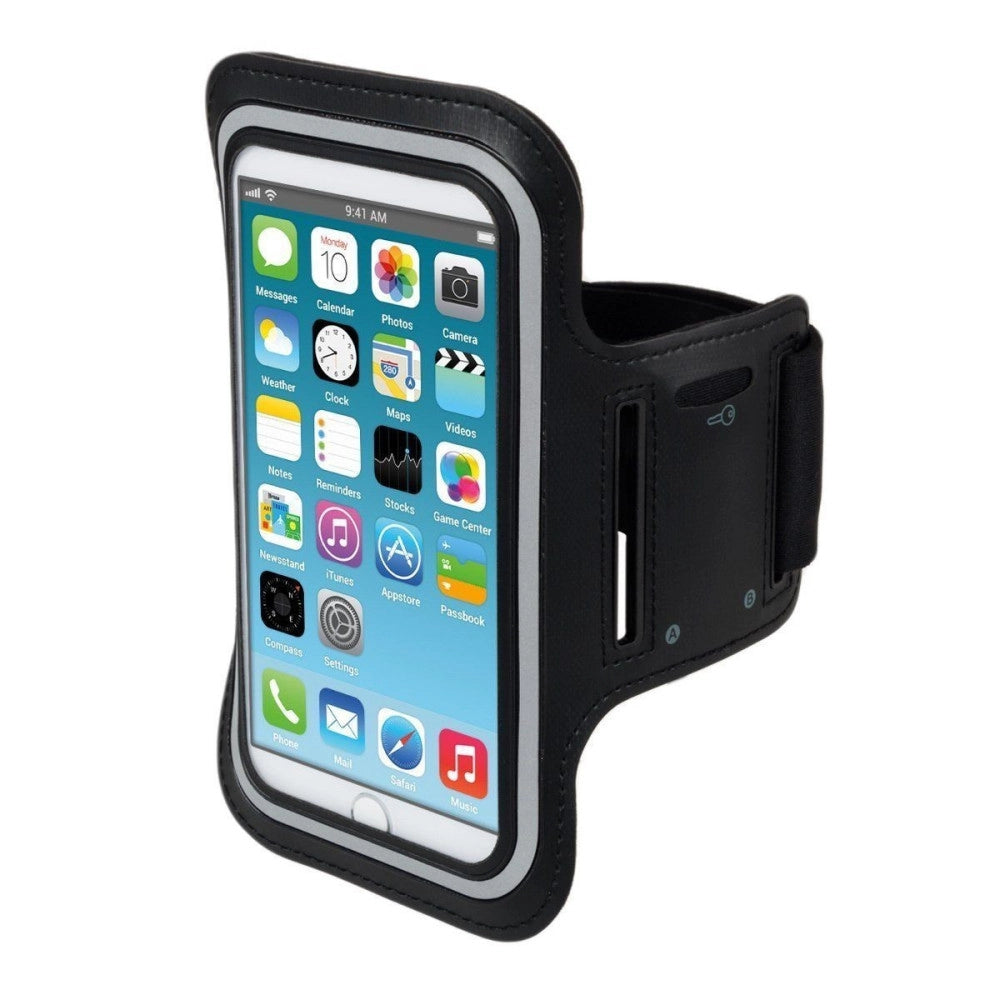 Trade Shop - Custodia Da Braccio Fascia Sport Corsa Running Bici Per Cellulare Smartphone -