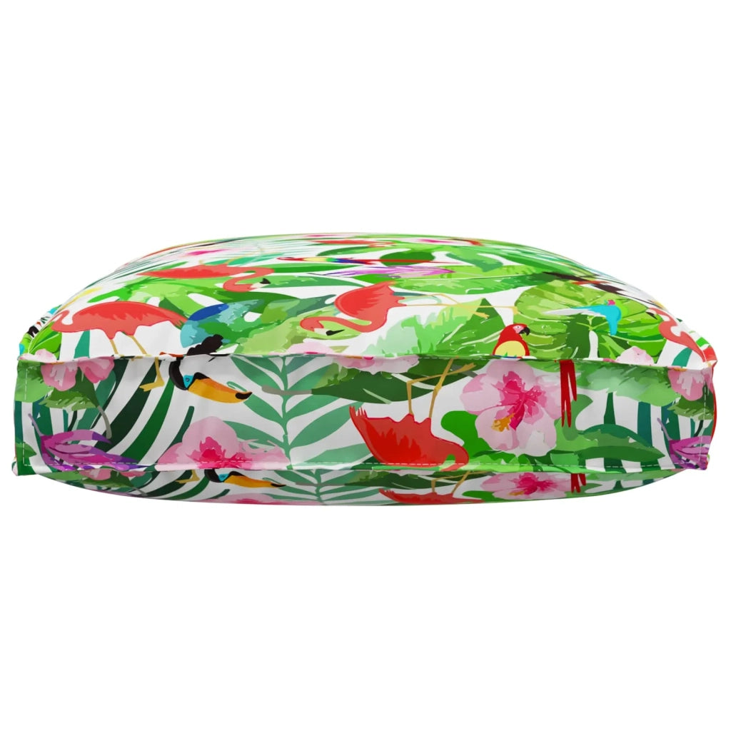 Cuscino Floreale Multicolore 120 x 80 x 12 cm Tessuto Oxford 42001577