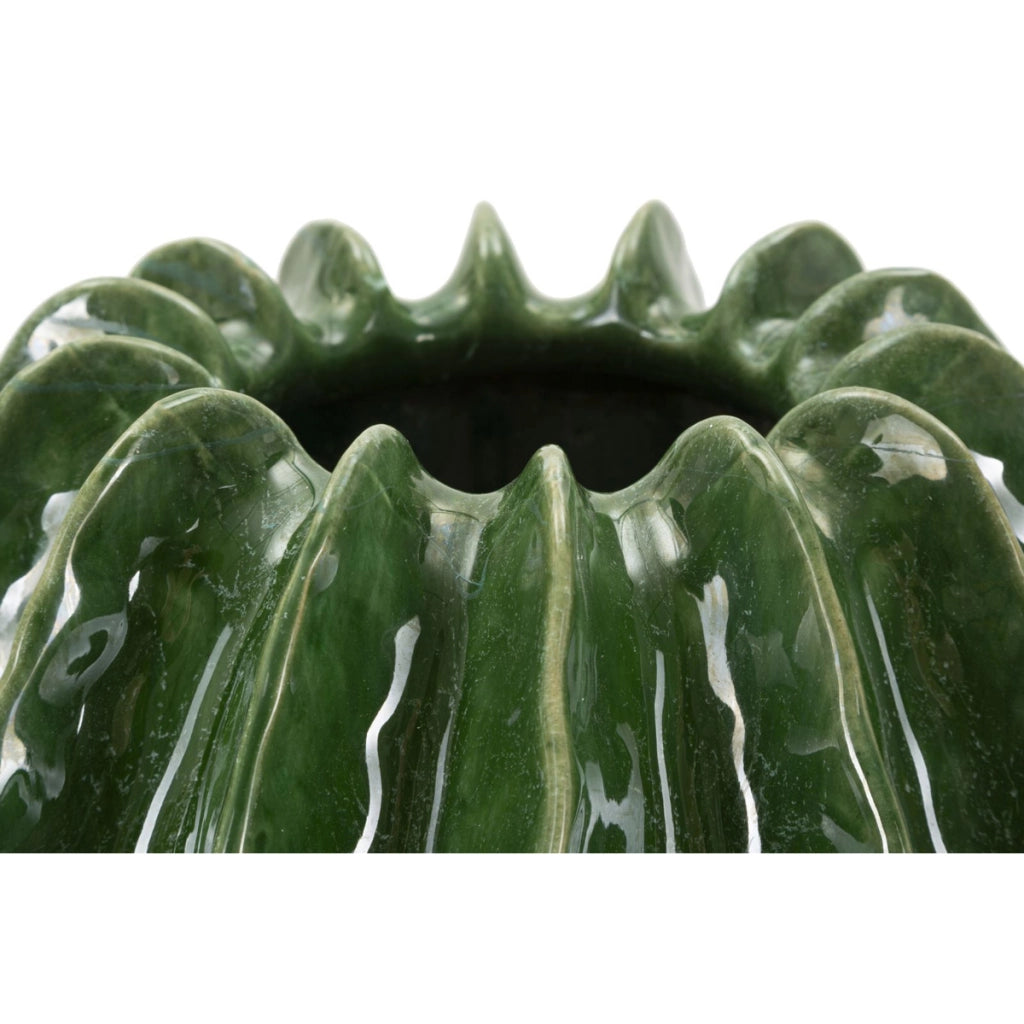 Vaso Decorativo VKH831, Verde, Ceramica, 28x28x31 cm