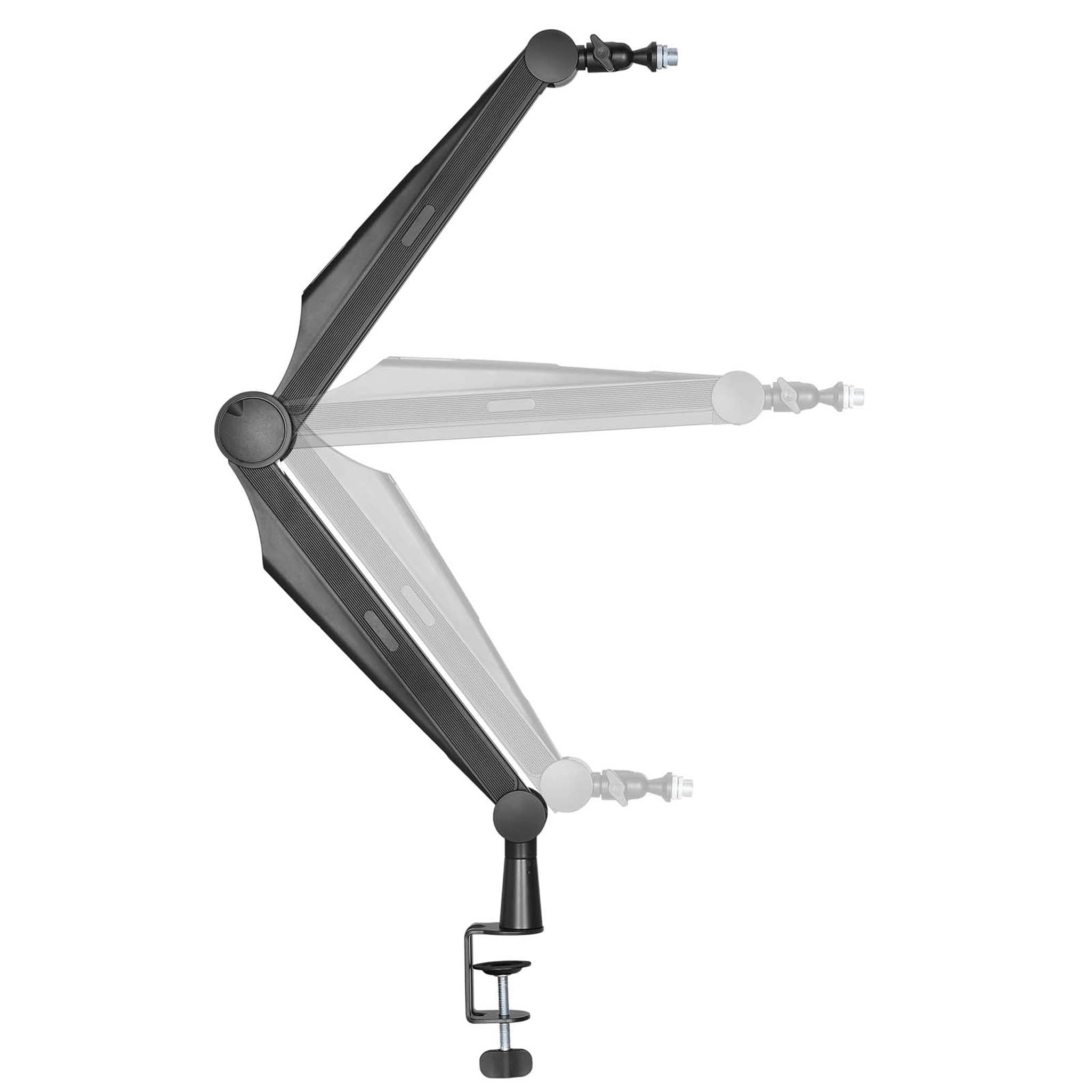 Asta microfono da tavolo 80cm Braccio snodabile per microfoni da 3/8" e 5/8"