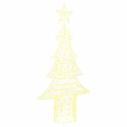 Albero di Natale | Decorazioni natalizie con 240 LED Bianco caldo 150 cm Acrilico
