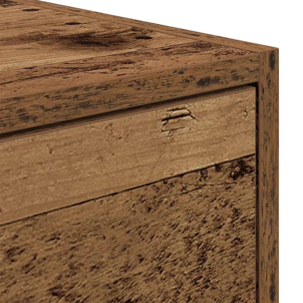 Mobili Porta TV 2 pz Legno Antico 80x31x25,5 cm in Truciolato 861523