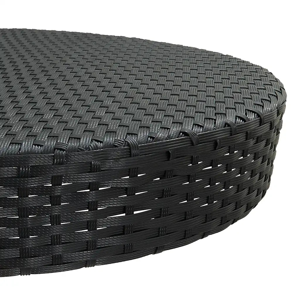 Set Bar da Giardino 5 pz | Set Salotto da Giardino con Cuscini Polyrattan Nero