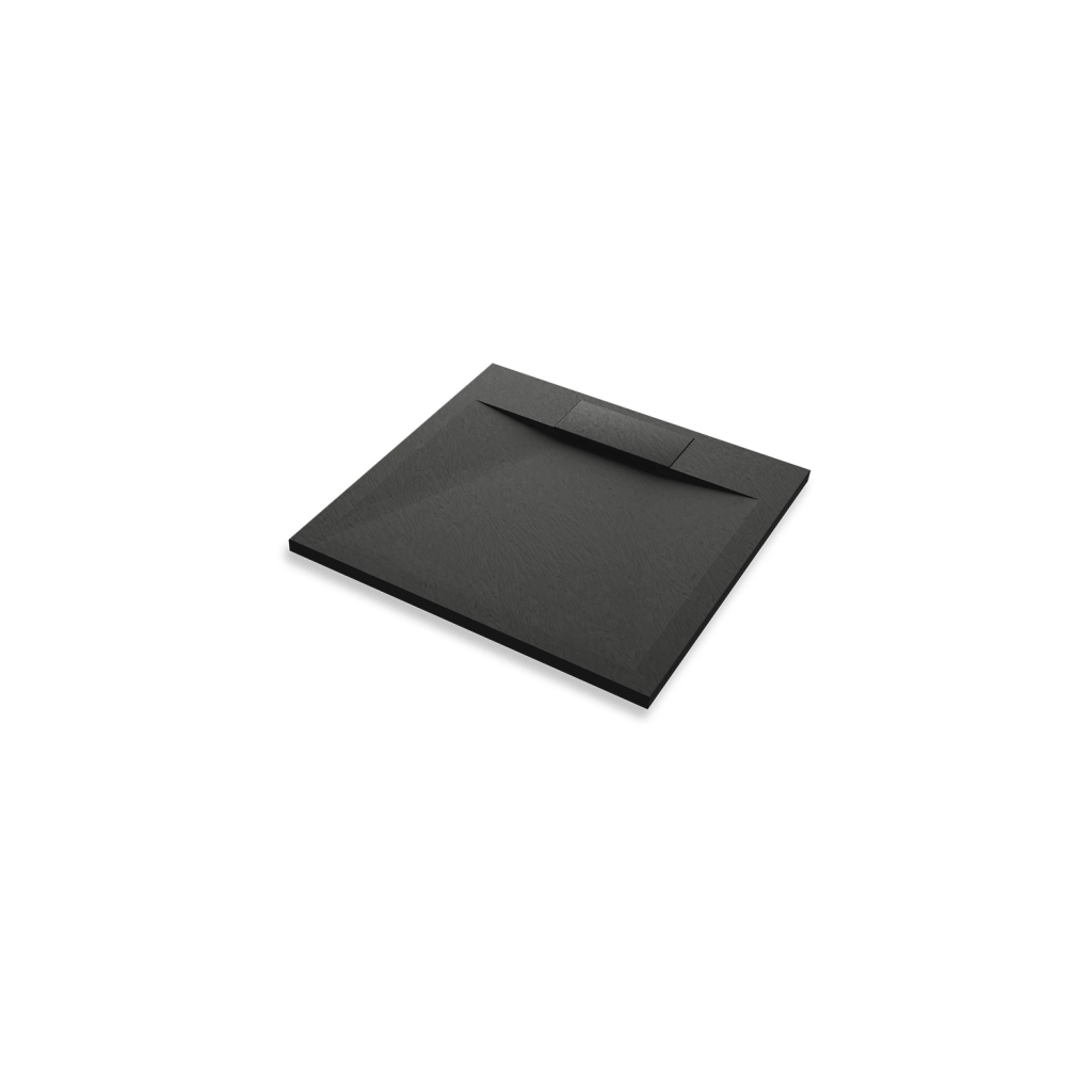 Piatto doccia 80x80 effetto pietra colore nero | Cosmos
