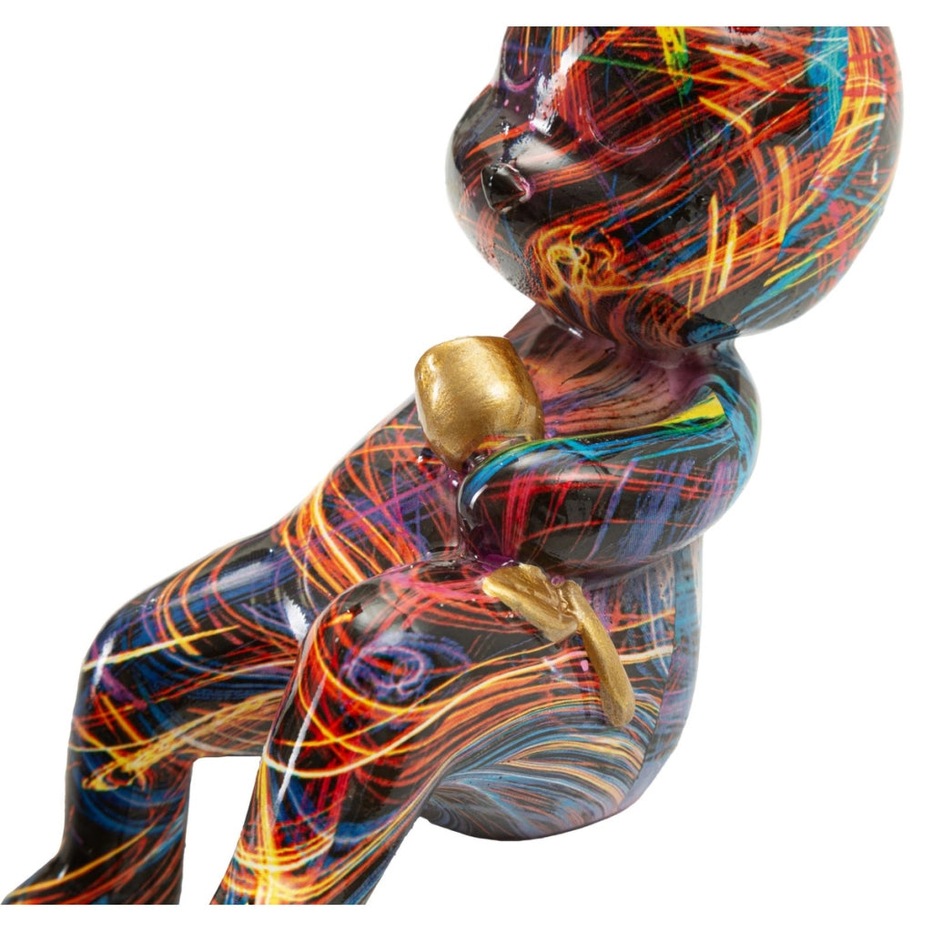 Scultura Coniglio 1, Multicolore, Poliresina, 21,5x10x22 cm