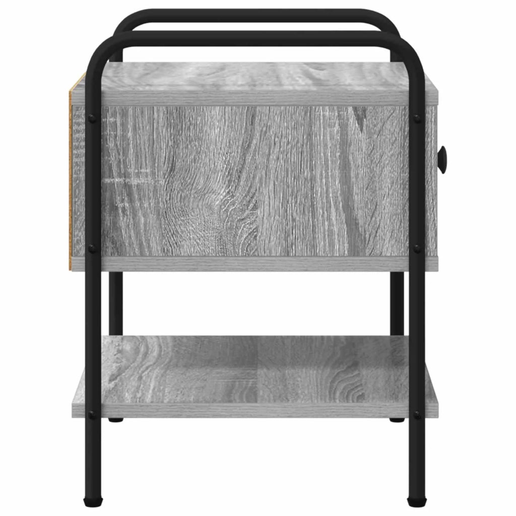 Armadio da Notte 2 pz Sonoma grigio 35 x 36,5 x 47 cm 8007666