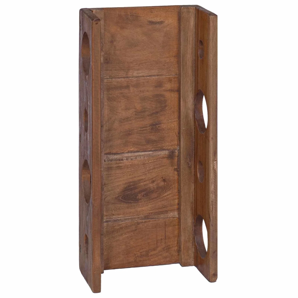 Scaffale Marrone 24 x 13 x 54 cm Legno di Mogano Massello CFW4163478