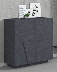 Scarpiera 2 Ante Battenti 81,2x39,2x86 cm Ping Ardesia