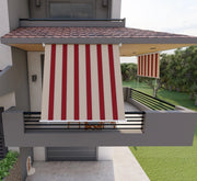 Tenda da sole a caduta con bracci per balcone terrazzo finestra 200cm Beige Bordeaux Golisa
