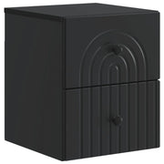 Mobiletto da notte a muro con cassetto Nero 33 x 34,5 x 40 cm 898127