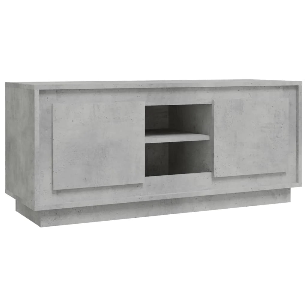 Mobile TV multimediale mensola TV credenza TV sala da pranzo soggiorno camera da letto 102 x 35 x 45 cm legno ingegnerizzato grigio 02_0025571