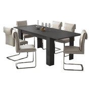 Campora, Tavolo Allungabile Allungabile, 220x90x75h cm Nero Antracite