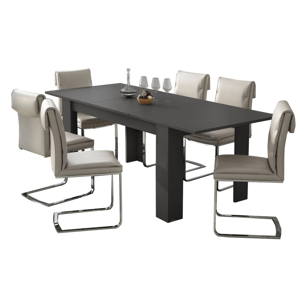 Campora, Tavolo Allungabile Allungabile, 220x90x75h cm Nero Antracite