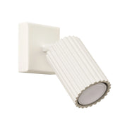 Applique moderna beige spot rigato orientabile GU10 10W Gravio