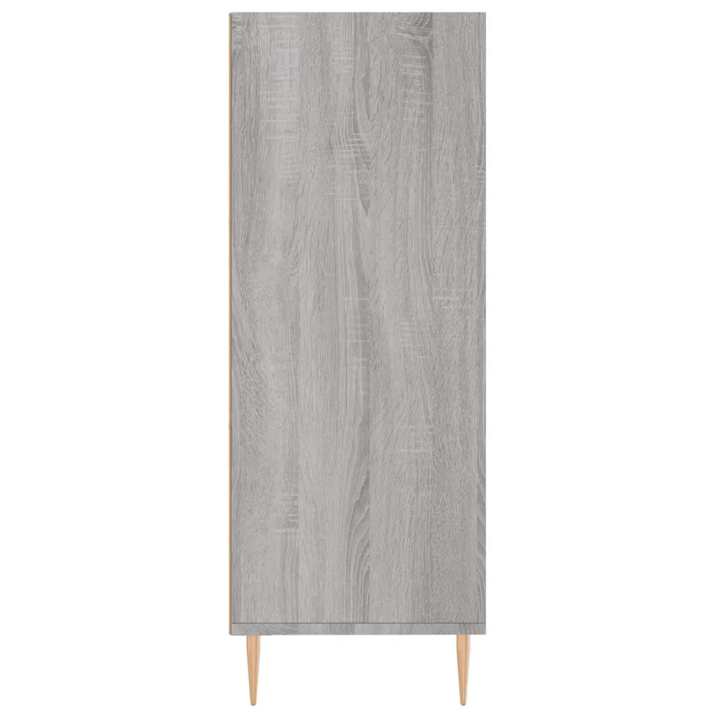 Libreria Grigio Sonoma 69,5x32,5x90 cm in Legno Multistrato 828354