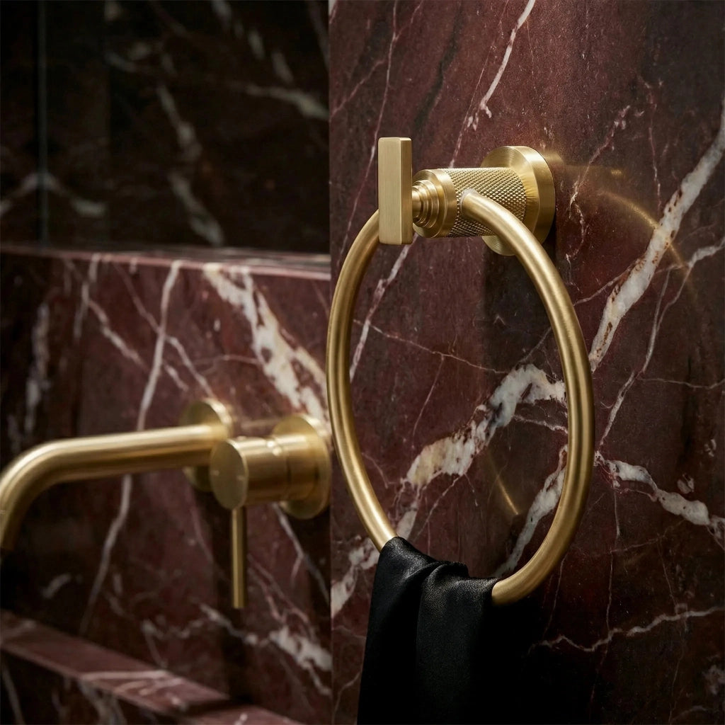 Portasciugamano Da Bagno Ring 81307 Rivo Brush Gold