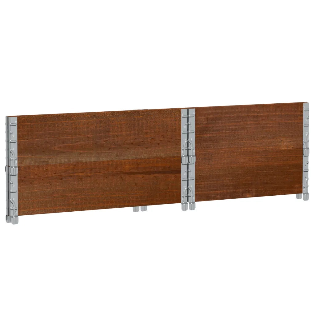 vidaXL Paretali per Pallet 2pz Marroni 80x60cm Legno Massello di Pino