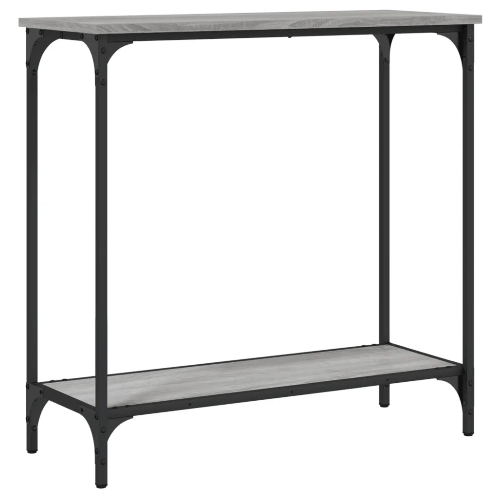 Tavolino Consolle-Tavolino da soggiorno-Tavolo Grigio Sonoma 75x30,5x75 cm Legno Multistrato
