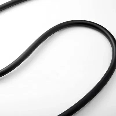 Flessibile doccia nero opaco 150 cm antitorsione in PVC