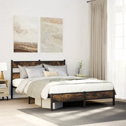 Giroletto senza Materasso Rovere Fumo 100x200 cm in Truciolato