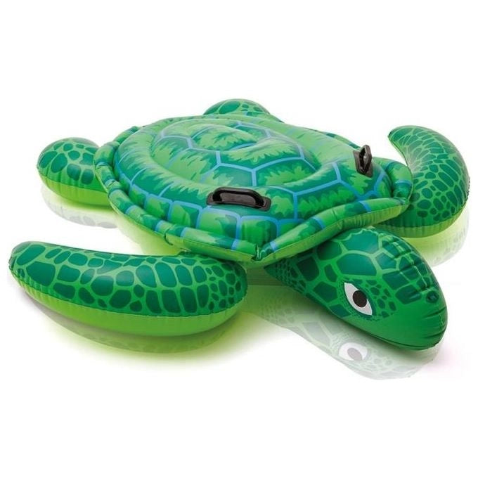 Intex 57524 Cavalcabile Gonfiabile Tartaruga 150x127 cm Vinile 40 Kg carico max 2 maniglie colore Verde