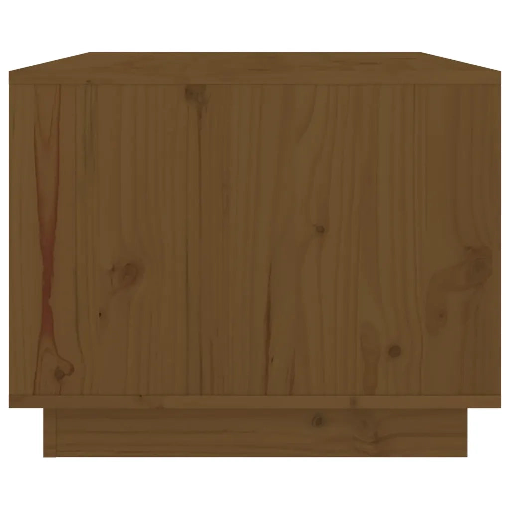 Tavolino da Salotto ambra 80x50x40 cm Legno Massello di Pino 814437
