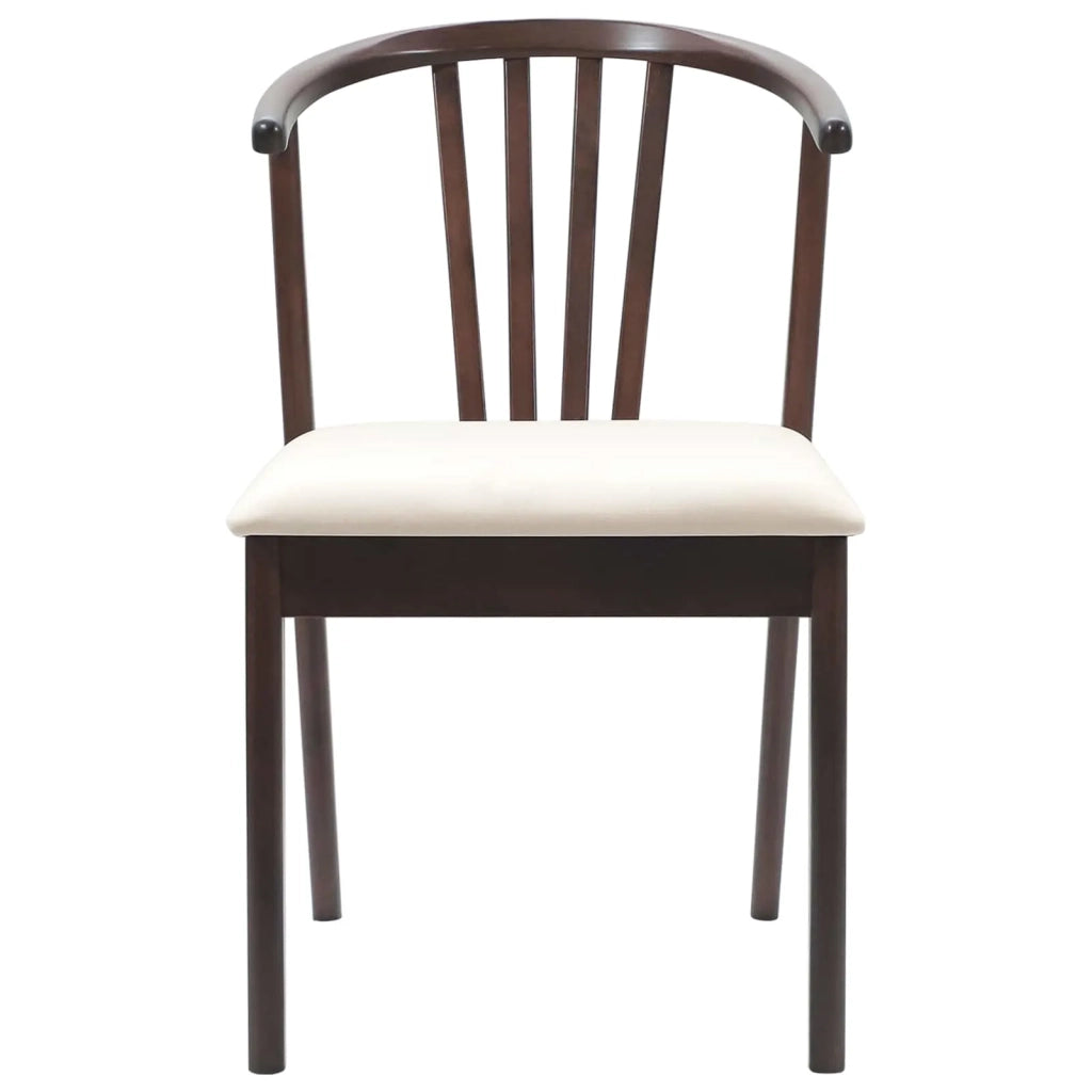 Sedia da pranzo 2 pcs Marrone chiaro e chiaro