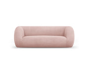 Cosmopolitan Design - Divano "Essen" 2 posti in bouclé rosa cipria 