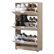 Mobile Portascarpe Marradi, Scarpiera 6 Ripiani, 67x28x119h cm Marrone Rovere Nodi