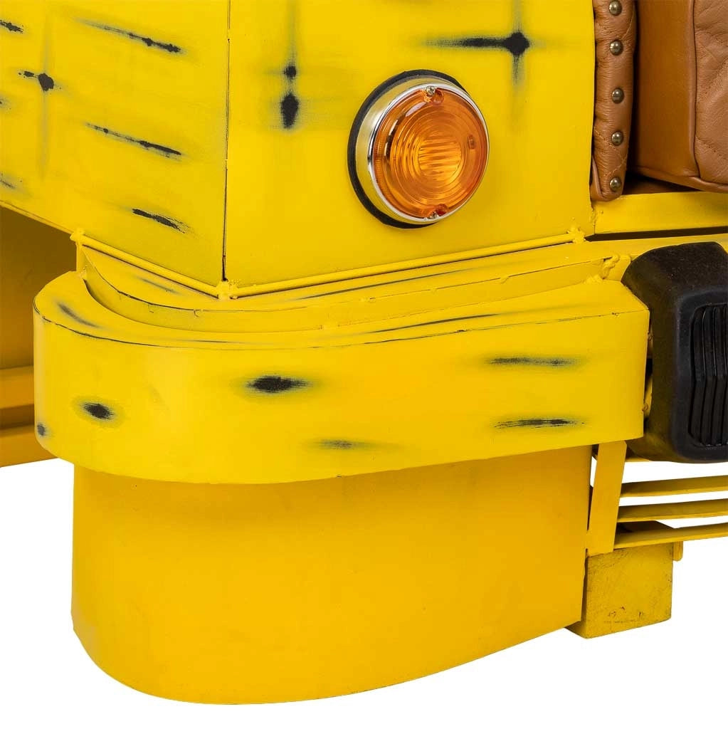 Divano auto giallo 154x76x70