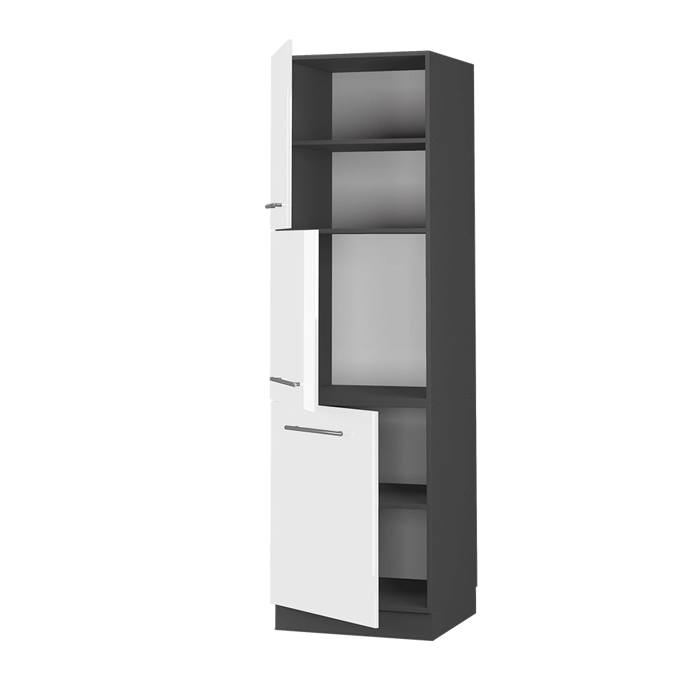 Vicco Mobile per forno da incasso Bianco lucido 60 cm