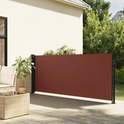 Tenda da Sole Laterale Retrattile Marrone 120x500 cm 4004404
