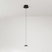 Sospensione Industrial-Minimal-Nordico Hunter Alluminio Nero Vetro Led 5W 3000K