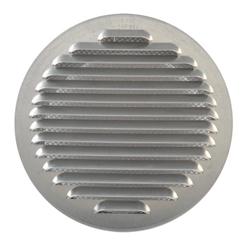 GRIGLIA AERAZIONE ALLUM C/RETE ANTINS D  80 MM- 1,0 pz