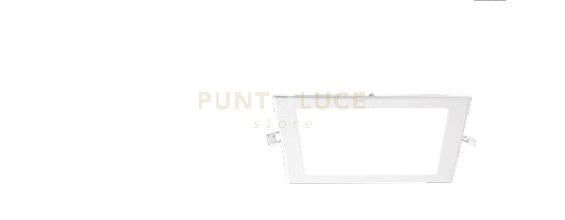 WOMB SQUARE  FARETTO QUADRATO DA INCASSO LED BIANCO 3000K 18W 1470LM 22,5X22,5CM