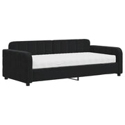Divano letto | Sof¨¤ letto | Letto singolo con Materasso Nero 90x190 cm in Velluto
