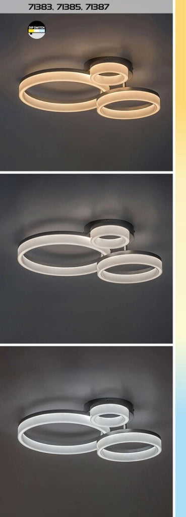 Plafoniera LED Rabalux Amilia cromata 24W CCT 2650lm