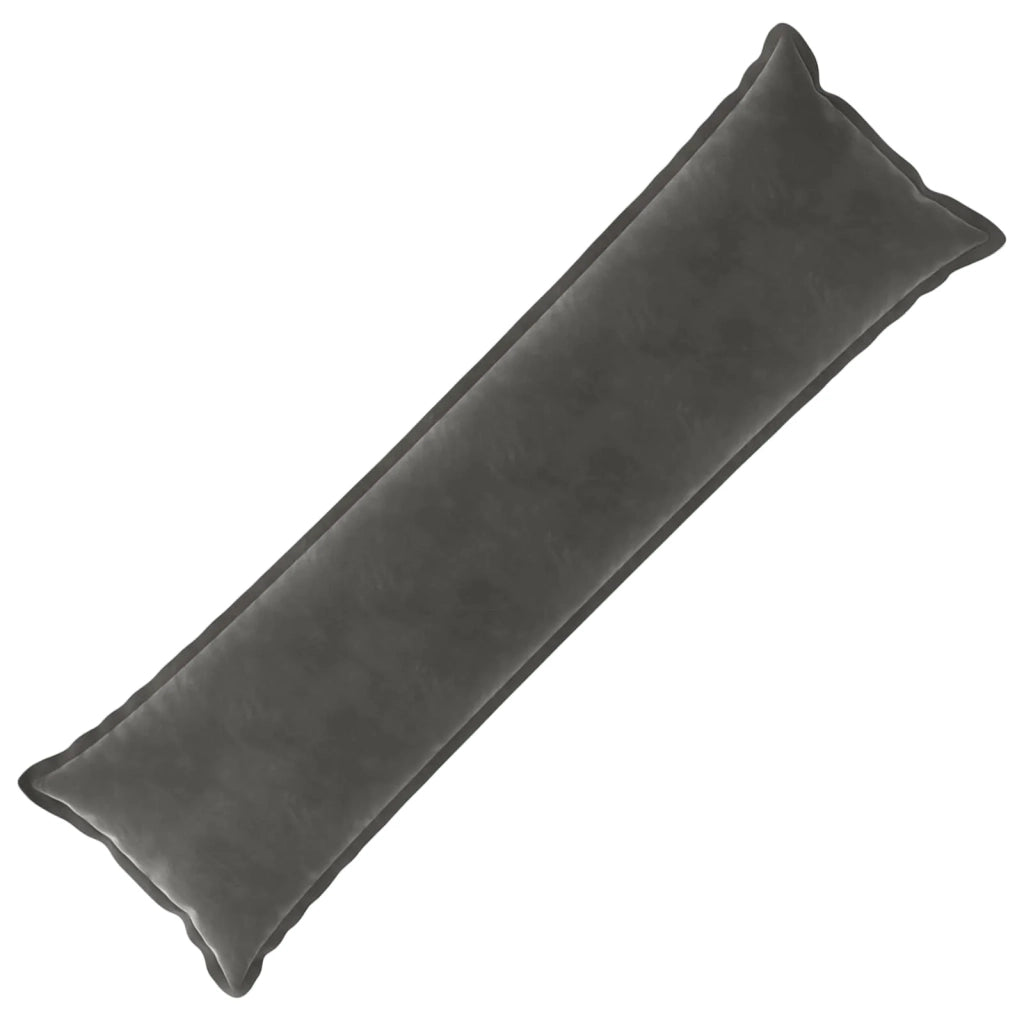 Cuscino con cuscino HOUTEN Grigio Scuro 40 x 145 cm Velluto 934297