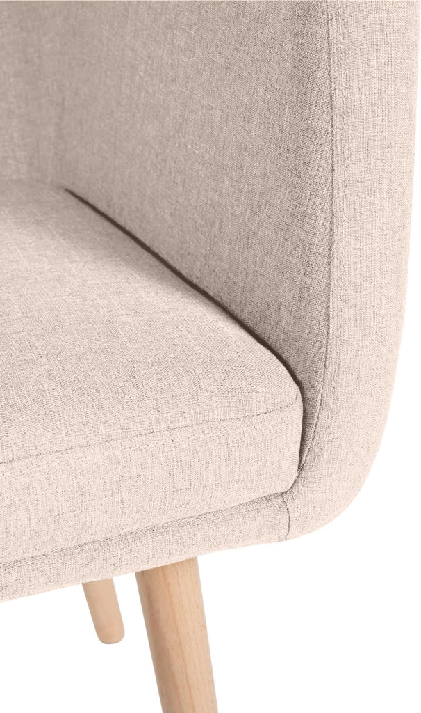 Sedia visitatore Utrecht in tessuto Beige,natura