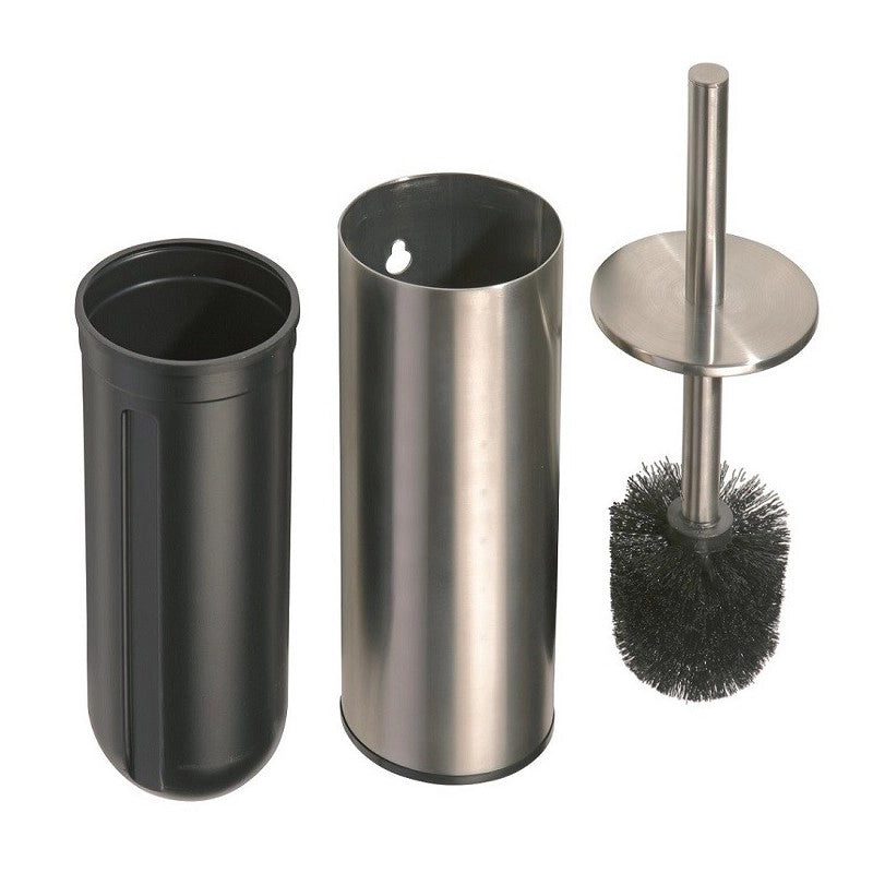 Scopino NEO in acciaio nero con coperchio 39x10,5x Ø9cm