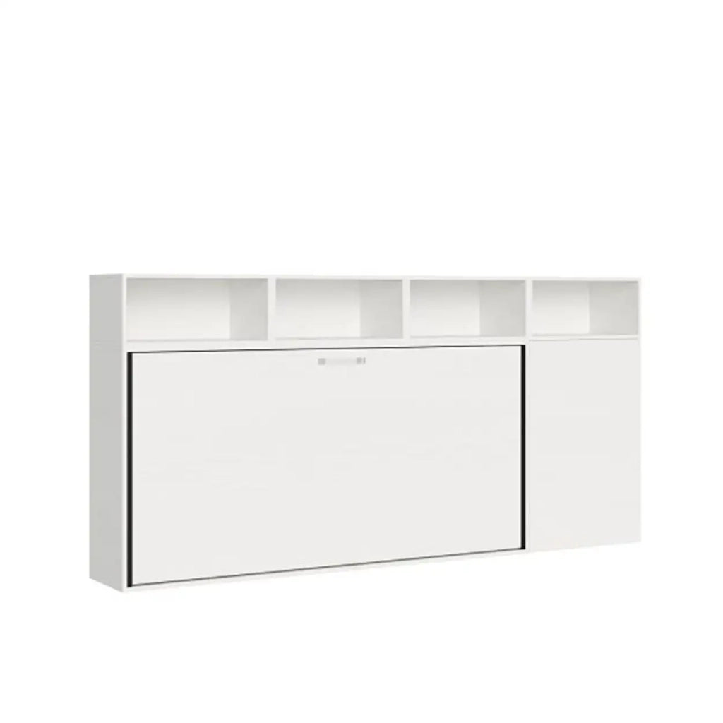 Letto singolo a scomparsa Kando comp.G bianco frassino
