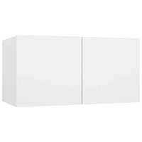 Set Mobili Porta TV 5 pz Bianco in Legno Multistrato