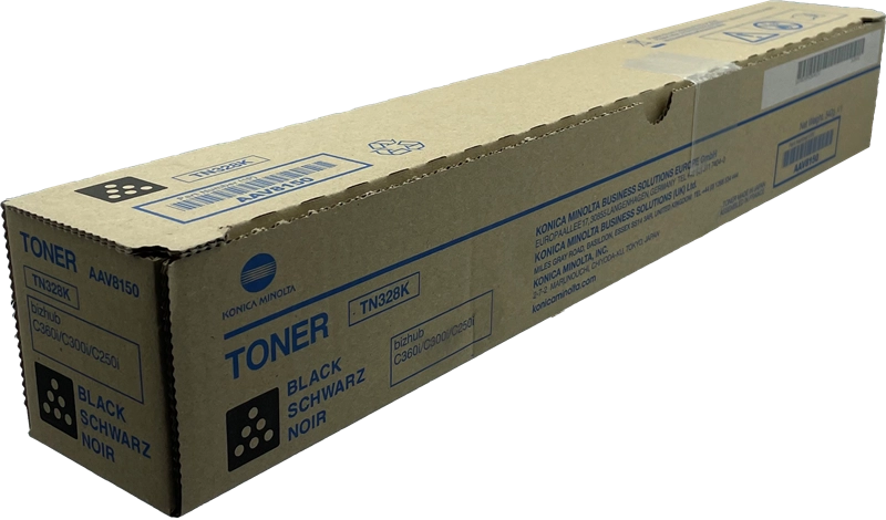 ORIGINAL Konica Minolta toner nero AAV8150 TN328K ~28000 Seiten