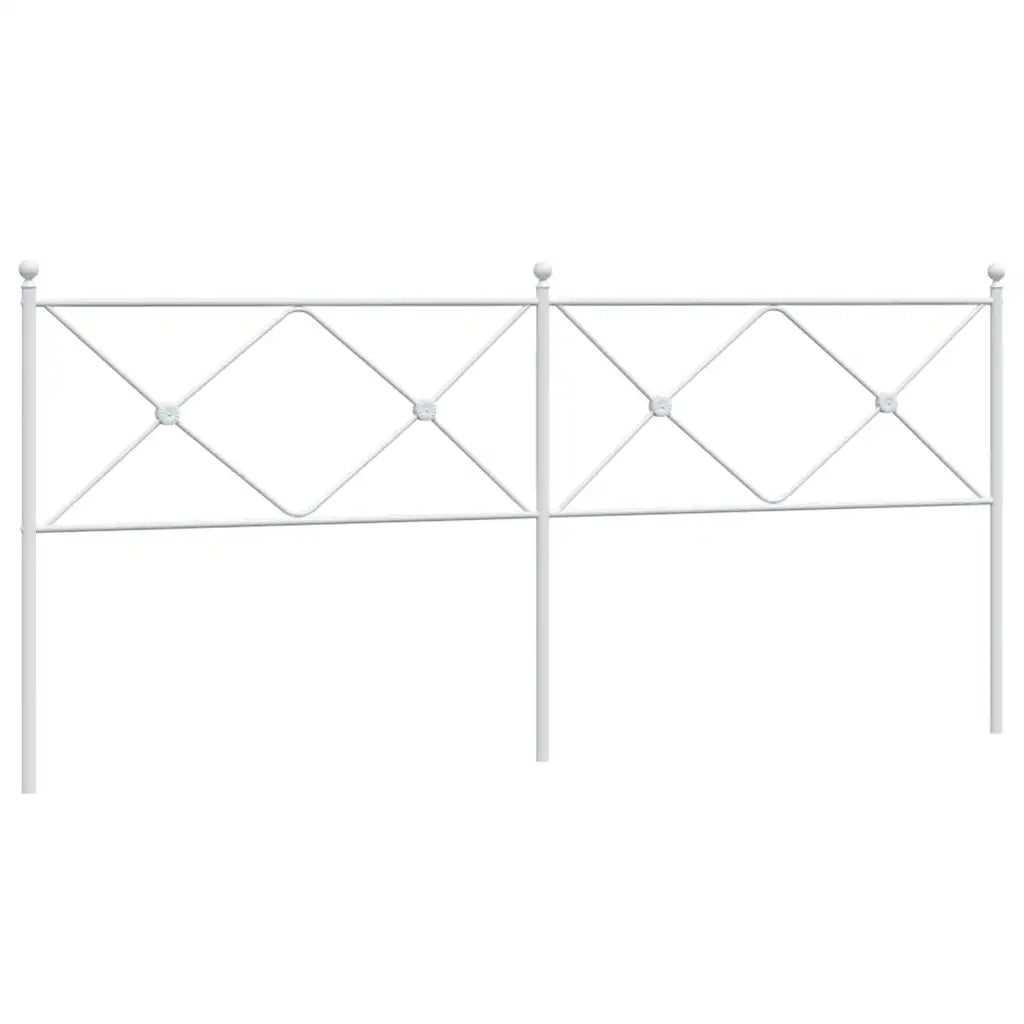 Testiera di Ricambio in Metallo Bianco 193 cm 376588