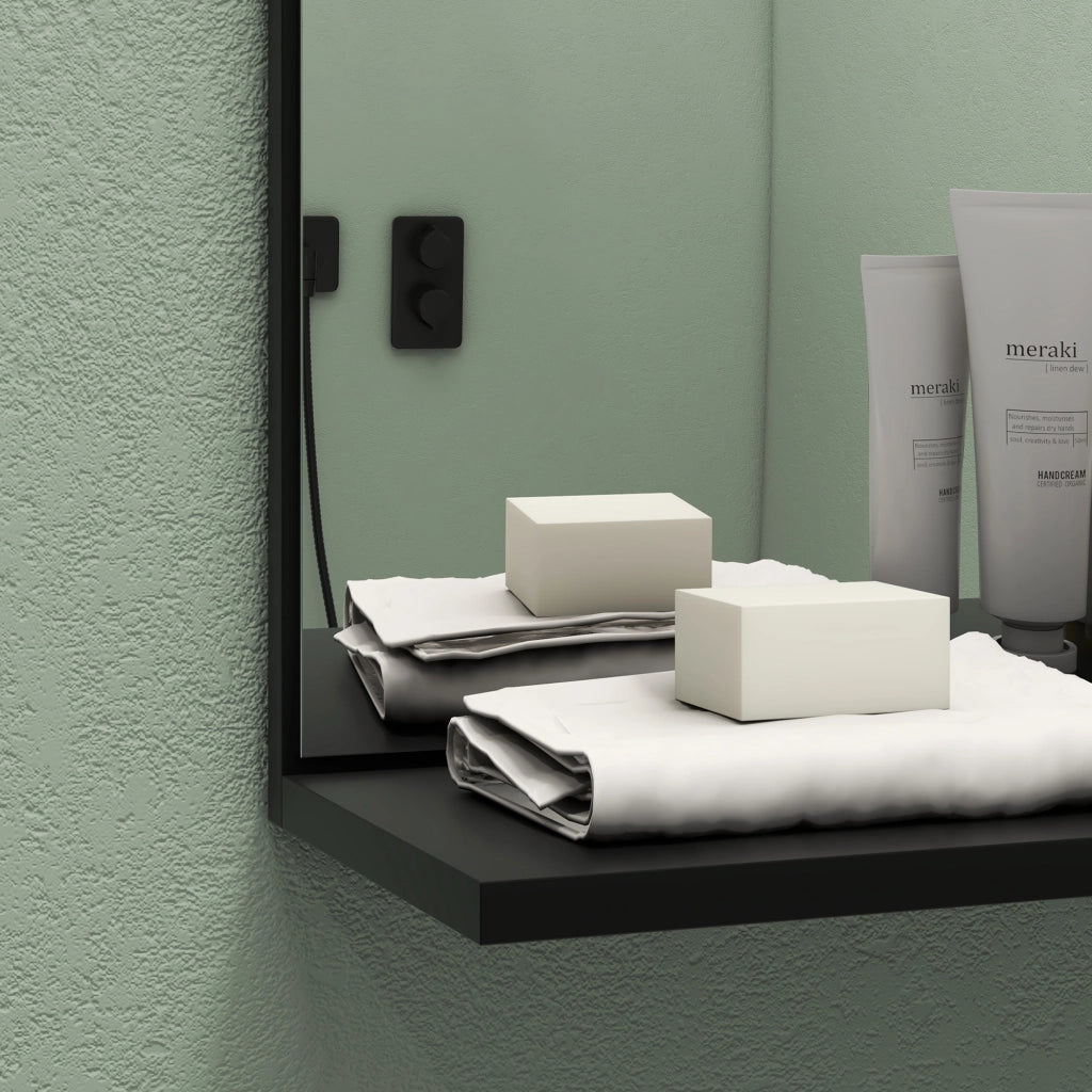 Specchio con ripiani per bagno ¨C zephmum ¨C legno di bamb¨´ 40x60x15
