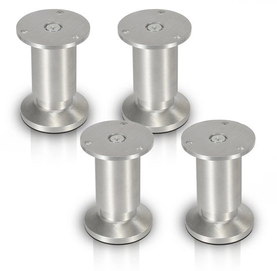 Piedini di Sostegno per Mobili Piedini di Sostegno Regolabili in Alluminio 120mm